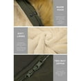 thumbnail image 4 of Orolay Women's Thicken Fleece Lined Parka Winter Coat Hooded Jacket with Removable Fur Collar, 4 of 5