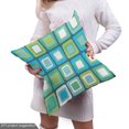 thumbnail image 5 of Abstract Fabric by the Yard, Modern Geometric Pattern with Nested Quirky Rectangles in Aqua Color Palette, Decorative Upholstery Fabric for Chairs & Home Accents, Multicolor by Ambesonne, 5 of 5