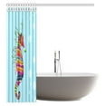 thumbnail image 3 of MYPOP Animal Decor Shower Curtain, Greek Art Textured Ancient Seahorse Idol of Spiritual Life Cycle Artwork, Fabric Bathroom Decor Set with Hooks, 60x72 Inches Long, 3 of 3