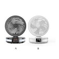thumbnail image 2 of Ventilateur Électrique de Bureau Intelligent Réglable Silencieux Lumière Refroidisseur Multifonctionnel Ventilateur de Circulation de Refroidissement Voyage 4 Réglages Noir, 2 of 9