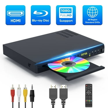 Blu Ray Player for TV 1080P Blue Ray DVD Players with Remote Support All Dvds and Region A1 Blu-Rays