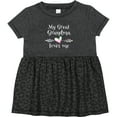 thumbnail image 3 of Inktastic My Great Grandma Loves Me Heart Great Grandchild Girls Baby Dress, 3 of 5