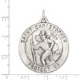 thumbnail image 3 of Sterling Silver Antiqued St. Christopher Medal, 3 of 4