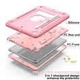 thumbnail image 3 of Dteck Rugged Case for Apple iPad 9th / 8th / 7th Gen, iPad 10.2 inch Case 2021/2020/2019, Hybrid Shockproof Armor 3-Layer Drop Protection Kids Protective Cover for 10.2" iPad Case,Rosegold, 3 of 6