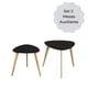thumbnail image 4 of Juego De Mesas Auxiliares Minimalista 2 Pzas Negras ELLEGANCE HOUSEWARE TT34082, 4 of 4