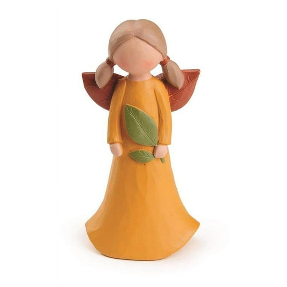 Blossom Bucket Harvest Angel with Gold Dress Figurine, 4.25-inch Height (226-13541)