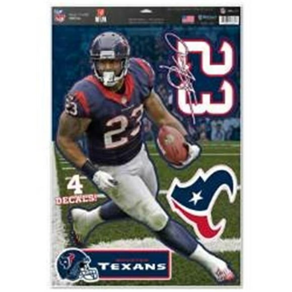 Décalcomanie Houston Texans Arian Foster 11x17 Multi Usage