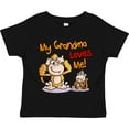 thumbnail image 3 of Inktastic My Grandma Loves Me Monkey Boys or Girls Toddler T-Shirt, 3 of 5
