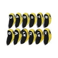 thumbnail image 3 of 24x Golf Club Iron Head Cover Set Golf Wedges Headcovers Yellow and Black shamjiam Juego de 2, 3 of 9