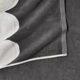 thumbnail image 3 of Beautiful by Drew Barrymore 6-Piece Scallop Bath Towel Set, Soft 100% Cotton, Charcoal, 3 of 4