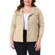 thumbnail image 1 of Chaquetas de mujer de tallas grandes Agnes Orinda, abrigos en capas, sudadera con cordón, chaquetas de mezclilla, 3X caqui, 1 of 6