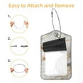thumbnail image 2 of Square PU Leather Luggage Tags - 2 Pack with Privacy Cover and Stainless Steel Ring - Suitable for Travel, Backpack, Handbag - Suitcase Tags, Travel Tag Marble Texture, 2 of 7