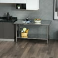thumbnail image 3 of Kleensteel NSF 30x60 Stainless Steel Workbench with Adjustable Undershelf, Heavy-Duty Commercial Prep Table, 3 of 13