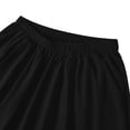 thumbnail image 5 of hlysgo Womens Linen Palazzo Pants Ruffle Wide Leg Cropped Flowy Casual Loose Fit Summer Beach Trousers with Pockets Black,L, 5 of 6
