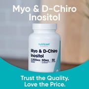 Nutricost Myo Inositol & D-Chiro Inositol Supplement for Women 2000mg, 120 Capsules, 30 Servings