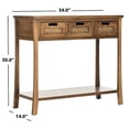 thumbnail image 5 of Safavieh Console en Bois d'Orme d'Automne 3 Tiroirs Marron, 5 of 5