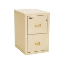FireKing Insulated Turtle File Cabinet 17.7" x 22.1" x 27.8" - 2 x Drawer(s) for File - Letter, Legal - Fire Resistant - Parchment - Powder Coated - Steel