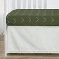 thumbnail image 5 of Sweet Jojo Designs Diamond Tuft Hunter Green Ivory Off White 4 Piece Crib Bedding Set, 5 of 6