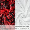 thumbnail image 2 of Sherpa Throw Blanket, Super Soft Fleece Plush Sofa Couch Blanket, TV Bed Blanket, Comfy Cozy Fluffy Warm, Christmas Theme Throws, Holiday Gift, Red, 50" X 60"., 2 of 7