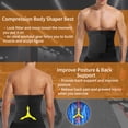 thumbnail image 5 of Vaslanda Sweat Sauna Belt for Men Waist Trainer Corset Fitness Weight Loss Hot Neoprene Body Shaper Back Support, 5 of 6