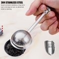 thumbnail image 2 of CNKOO Tea Ball Strainer Infusers Stainless Steel Mesh Tea Strainer Filters with Handle for Loose Tea Herba Spices Bar Kitchen Tool Conical Food Strainers, 2 of 7