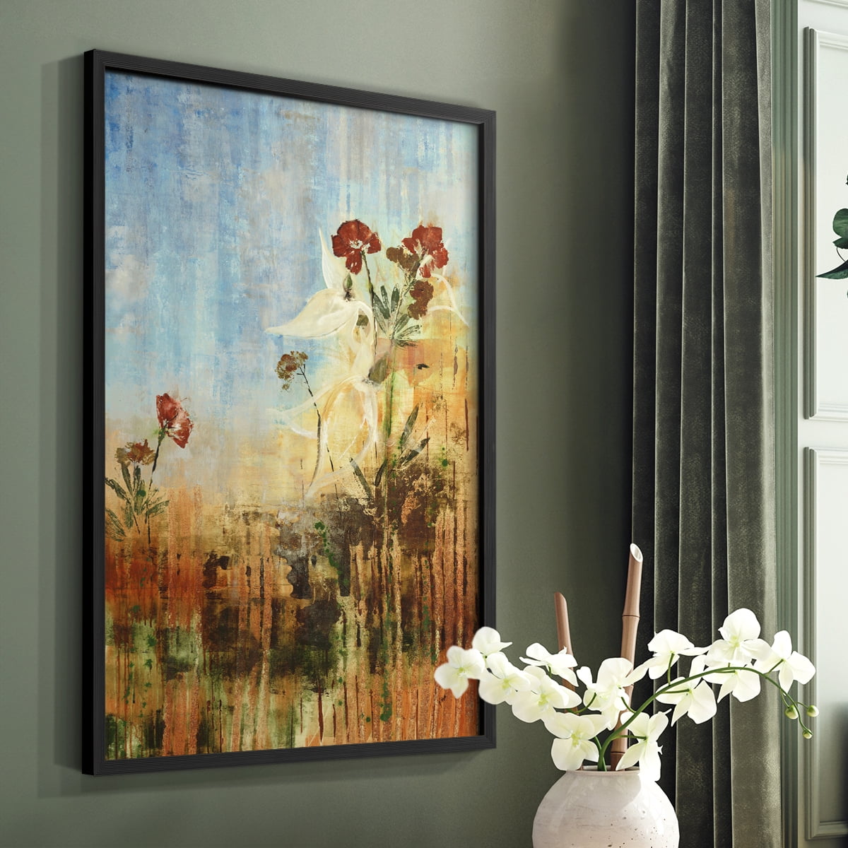 Dedicated to Spring Framed Print in Black Solid Wood Framed Print No Nail Hanging