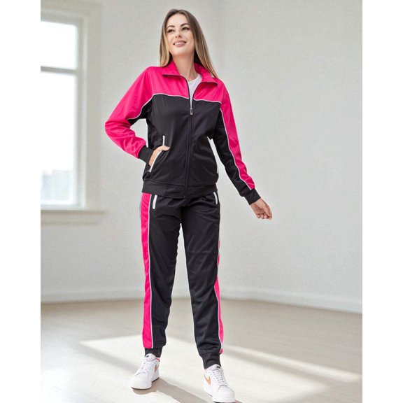Women's 2-piece tracksuit Fashionary Track Jacket & Jogger Track pants Suit