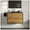 White, variant on Eviva Vienna 36 in. Oak Black Wall Mount Bathroom Vanity with White Integrated Acrylic Sink
