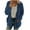 Drak Blue, variant on 50% Off Clear!Tuscom Winter Long Coats for Women Casual Plus Size Plush Sweater Pockets Outerwear Buttons Cardigan Coat Gifts