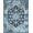 Navy Blue, Pattern 3, variant on ODIKA 8'x10' Washable Area Rug Navy Contemporary Throw Tonal Stripe Subtle Framing Detail Solid for Living Room, Under Sectional, Family , Durable, Non-Slip