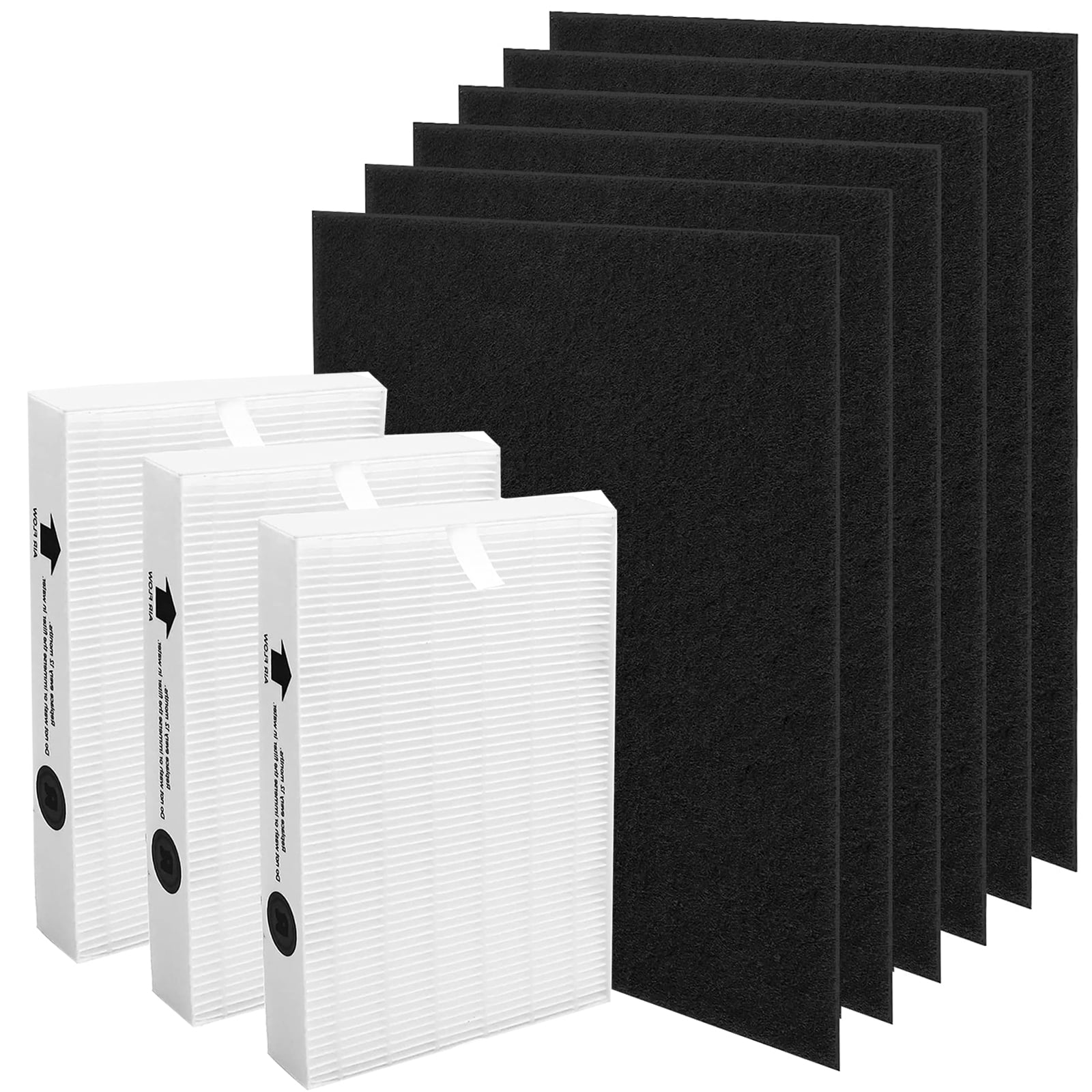 AMI PARTS 3 HEPA Air Filters Replacement HPA300 and 6 Activated Carbon Pre-Filters for Honeywell Air Purifier 300 & Filter R