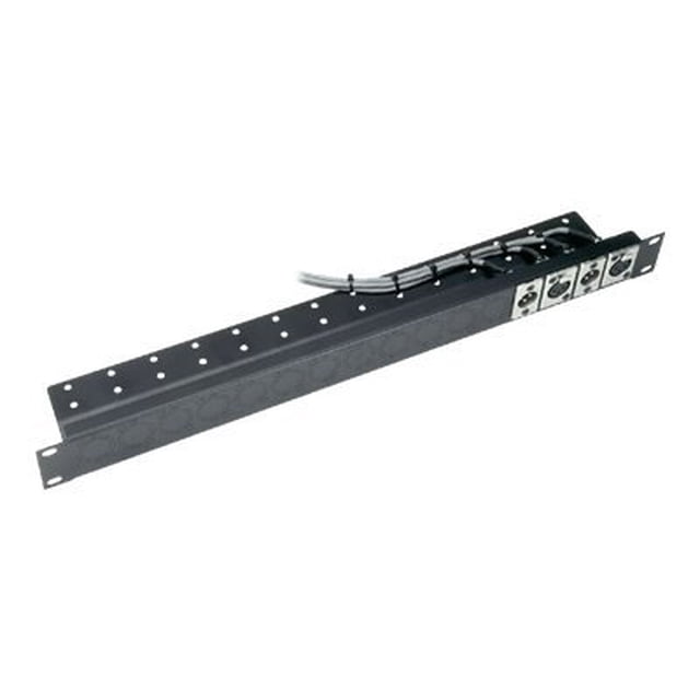 Middle Atlantic Universal Connector Panel UNI-1-C - Patch panel - black - 1U - 16 ports