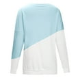 thumbnail image 4 of Patlollav Womens Print Long Sleeve Comfortable Breathable Sweatshirt Blue M, 4 of 6