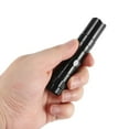 thumbnail image 2 of justharion LED Mini Waterproof Flashlight Battery Powered Penlight Light Small Black with Switch Working Lamp Travel for Camping Fishing, 2 of 6