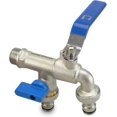 thumbnail image 3 of Premium Double Outlet Tap, 1/2 x 3/4 x 3/4 Dispensing Tap - Rust and Freeze Resistant with 2 Hose Connections for Garden or Washing Machine, 3 of 4