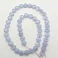 thumbnail image 3 of AAA Blue Chalcedony Coin Bead Strand | 8x3mm | 48 Beads |, 3 of 12