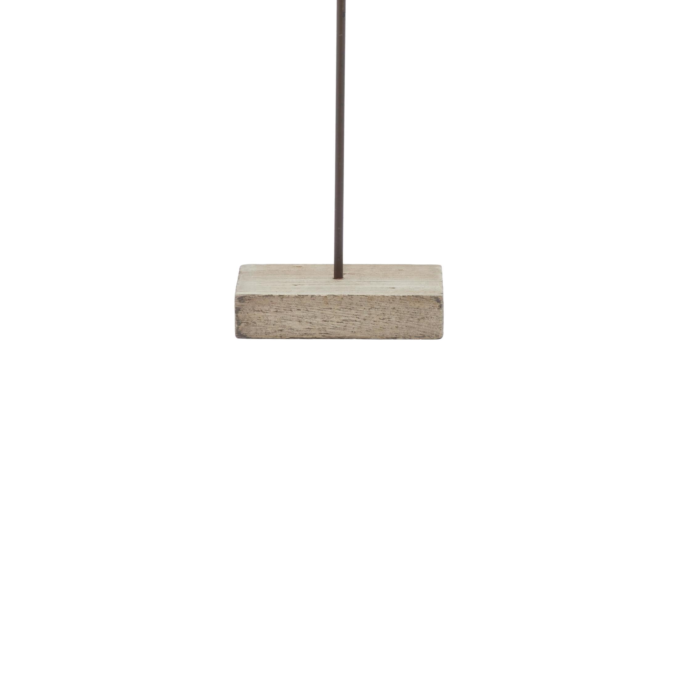 28", 34"H Brown Wood Bird Sculpture, by DecMode (2 Count)