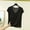 Black, variant on ClodeEU Women's Modal V Neck Short Sleeve Top,Casual Loose T-Shirt,Comfy Solid Color Summer Blouse with Padding Beige,Women's Plus L