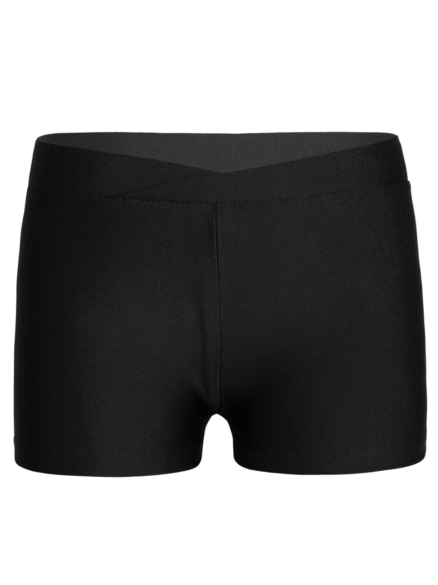 iEFiEL Girls Solid Color Stretchy Ballet Dance Shorts for Gymnastic