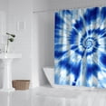 thumbnail image 2 of Blue Tie Dye Mandala Pattern Shower Curtain 72"x72" ,Bathroom Decorative Shower Curtains Set with 12 Hooks,Modern Waterproof Washable Shower Curtain, 2 of 6