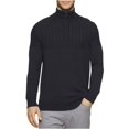 thumbnail image 2 of Suéter de punto Calvin Klein con múltiples texturas para hombre negro mediano, 2 of 2