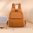 thumbnail image 4 of Women Backpack Large Capacity Fashion PU Leather Student Backpack (L Pink), 4 of 9