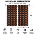 thumbnail image 2 of Blackout Kids Curtains,Halloween Pumpkin & Bones Pattern Childrens Insulated Curtains Set Of 2,Bedroom Essentials,Toddler Room Decor 42"x84", 2 of 5