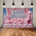 thumbnail image 2 of Childr Unicorn Balloons Birthday Party rations Background Butterfly Mermaid ss Photo Studio Backdrop, 2 of 8