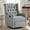 Beige, variant on TEKAMON 360°Swivel Recliner Chair with Extra Large Extended Footrest, Comfy Upholstered Glider Rocking Chair for Living Room, Grey