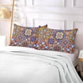 thumbnail image 7 of Coolnut Mexican Talavera Ceramic Plush Pillowcase, Luxury Soft King Pillow Case for Hair and Skin, Standard Size Pillow Covers with Zipper Closure, 20x26in Home Decor Gifts, 7 of 7