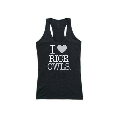 Rice University Owls Womens Love Tank Top T-Shirt Black