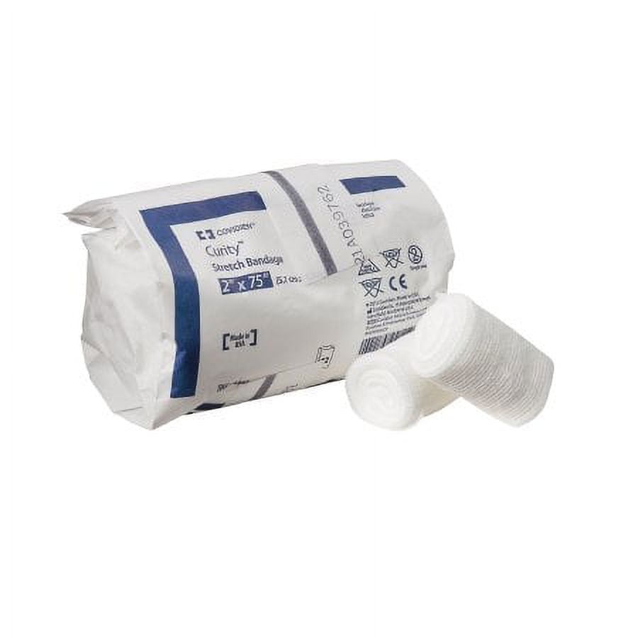 Curity Conforming Bandages - 2 X 75 Inch Roll, 1-Ply, Cotton/Polyester, 12 Count