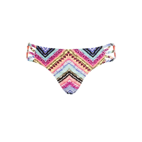 California Waves Women's Strappy Hipster Bottoms Swimsuit, Multi, Small