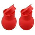 thumbnail image 1 of LNGOOR Red 2 Pack Double Boiler Pot Fondue Chocolate Melting Melter Baking Butter, 1 of 6